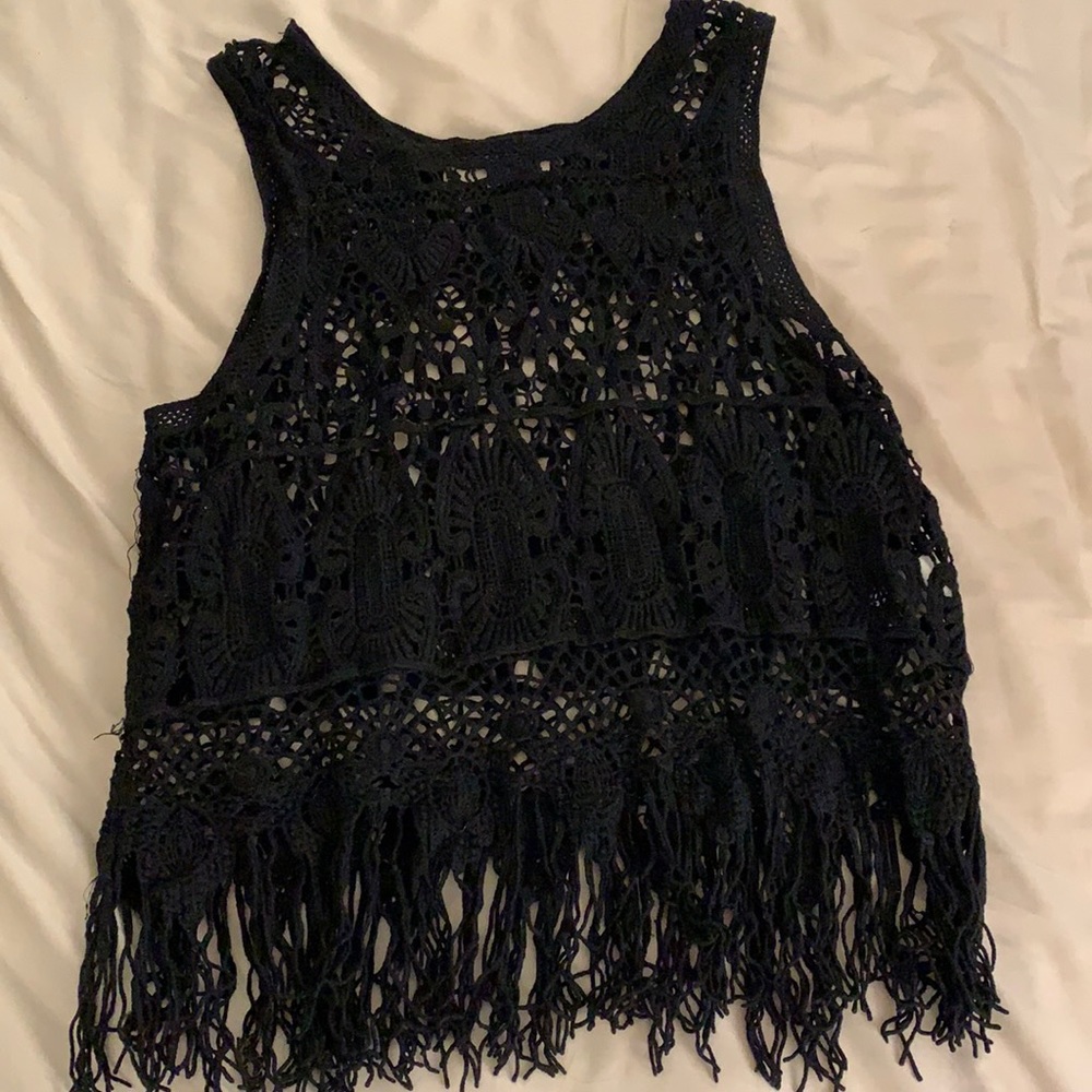 Love Tree Los Angeles Fringe Top